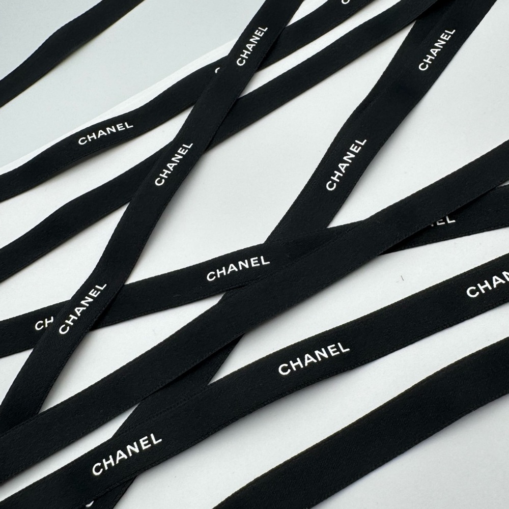 CHANEL Black & White  Ribbon